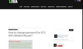 
							         How to change password for STC Wifi, Modem/Router? - Life ...								  
							    