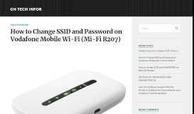 
							         How to Change SSID and Password on Vodafone Mobile Wi-Fi (Mi-Fi ...								  
							    