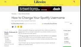 
							         How To Change Username On Spotify - Lifewire								  
							    