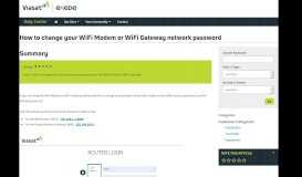 
							         How to change your WiFi Modem or WiFi Gateway network ...								  
							    