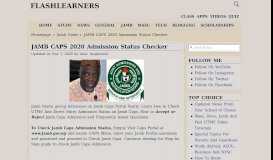 
							         How To Check 2019 Jamb Caps Admission Status In Caps Portal And ...								  
							    