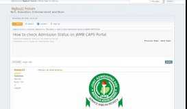 
							         How to check Admission Status on JAMB CAPS Portal - Ngbuzz ...								  
							    