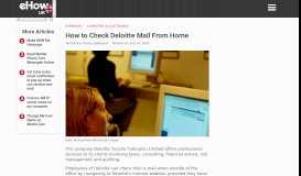 
							         How to Check Deloitte Mail From Home								  
							    
