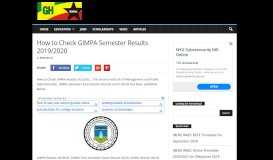 
							         How to Check GIMPA Semester Results 2019/2020 | GH ...								  
							    