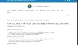 
							         How to Check How Much Space is Used in Office 365, OneDrive ...								  
							    