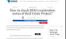 
							         How to check RERA registration status of Real Estate Project ...								  
							    