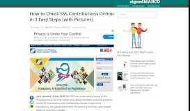 
							         How to Check SSS Contributions Online in 3 Easy Steps (with Pictures ...								  
							    