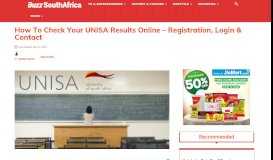 
							         How To Check UNISA Exam Results Online: Registration, Login ...								  
							    