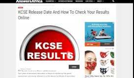 
							         How to Check Your KCSE Results Online, Registration Portal								  
							    