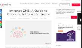 
							         How to Choose an Intranet CMS: The Ultimate Guide - Core dna								  
							    