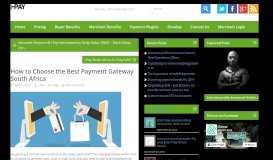 
							         How to Choose the Best Payment Gateway South Africa								  
							    