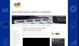 
							         How to Claim Your Account using the CCPS Portal. | Clayton County ...								  
							    