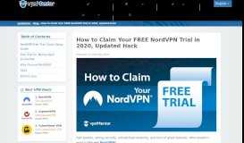 
							         How to Claim Your NordVPN Free Trial [STILL WORKS IN ...								  
							    