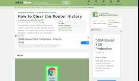
							         How to Clear the Router History: 7 Steps (with Pictures) - wikiHow								  
							    