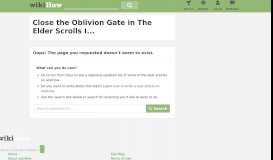 
							         How to Close the Oblivion Gate in The Elder Scrolls IV: Oblivion								  
							    