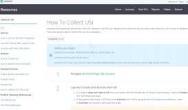 
							         How To Collect USI - Wisenet Resources								  
							    