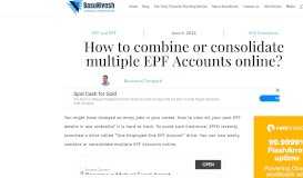 
							         How to combine or consolidate multiple EPF Accounts online ...								  
							    
