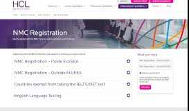 
							         How To Complete The Application - NMC Registration | HCL								  
							    