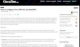 
							         How to configure Cisco VPN SSL aka WebVPN | CiscoZine								  
							    