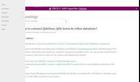 
							         How to connect QlikView/ Qlik Sense to Influx database?								  
							    