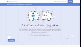
							         How to: Connect Salesforce and Wix (integration) - Automate.io								  
							    