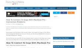 
							         How To Connect To Gogo With MacBook Pro - Connection Problems ...								  
							    