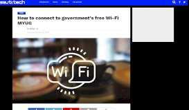 
							         How to connect to government's free Wi-Fi MYUG – SautiTech								  
							    