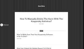 
							         How To Connect To 'My Kaspersky Portal” When Installed A ...								  
							    
