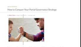 
							         How to Conquer Your Portal Governance Strategy - Perficient Blogs								  
							    