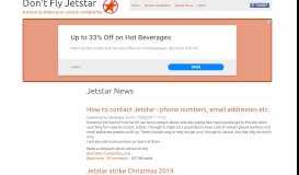 
							         How to contact Jetstar - phone numbers, email addresses etc. | Don't ...								  
							    
