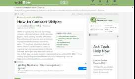 
							         How to Contact Ultipro: 6 Steps (with Pictures) - wikiHow								  
							    