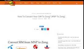 
							         How To Convert Your SIM To Zong? - SimsPK.com								  
							    