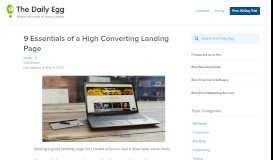 
							         How to Create a High Converting Landing Page (12 Essential Elements)								  
							    