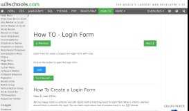 
							         How To Create a Login Form - W3Schools								  
							    