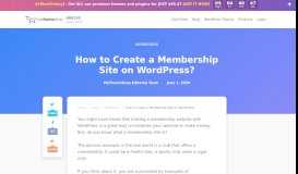
							         How to Create a Membership Site on WordPress @ MyThemeShop								  
							    