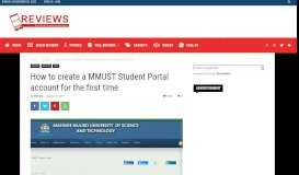 
							         How to create a MMUST Student Portal account for the first time ...								  
							    