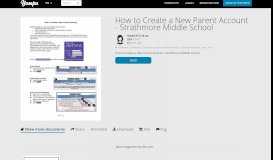 
							         How to Create a New Parent Account - Strathmore Middle School								  
							    