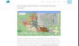 
							         How To Create A Public GIS Portal – An Example from Lewis County ...								  
							    