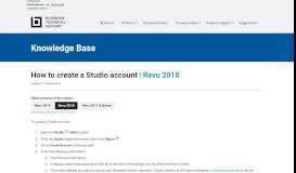 
							         How to create a Studio account | Revu 2018 - Bluebeam ...								  
							    