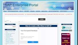 
							         How to create a URL IView in SAP EP - SAP Enterprise Portal								  
							    