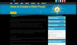 
							         How to Create a Web Portal - Steps to Create a Web Portal - Pressmart								  
							    