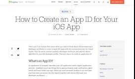 
							         How to Create an App ID for Your iOS App - Telerik								  
							    