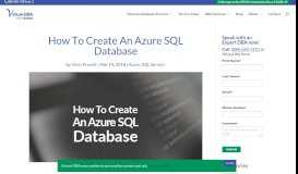 
							         How To Create An Azure SQL Database - Complete Guide - Virtual-DBA								  
							    