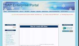 
							         How to create KM iView - SAP Enterprise Portal								  
							    