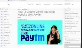 
							         How To Create Online Recharge Website Like PayTm | ProBytes								  
							    