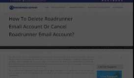 
							         How to Delete Roadrunner Email Account or Cancel ...								  
							    