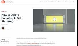 
							         How to Delete Snapchat (+With Pictures) - G2 Crowd Learning Hub								  
							    