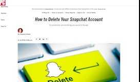 
							         How to Delete Your Snapchat Account - PCMag UK								  
							    