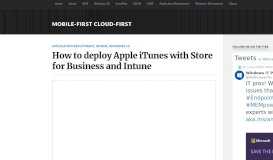 
							         How to deploy Apple iTunes with Store for Business and Intune ...								  
							    