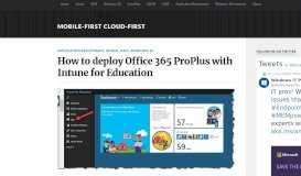 
							         How to deploy Office 365 ProPlus with Intune for Education – Mobile ...								  
							    